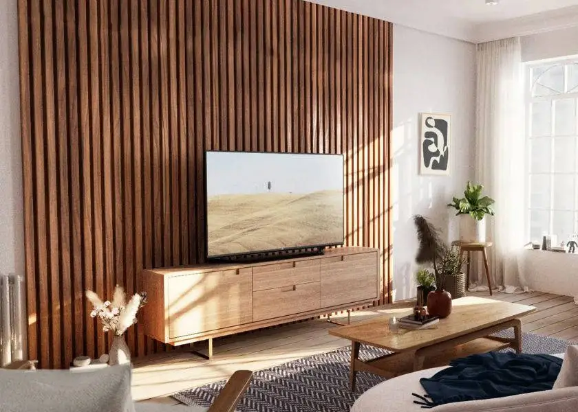 Ganti Background Dinding Ruang TV Minimalis Modern